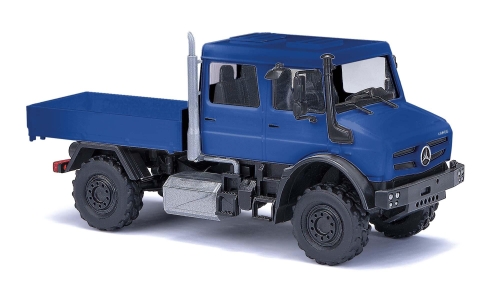 Busch 51082 Mercedes Benz Unimog U5023 Doppelkabine Blau Spur H0