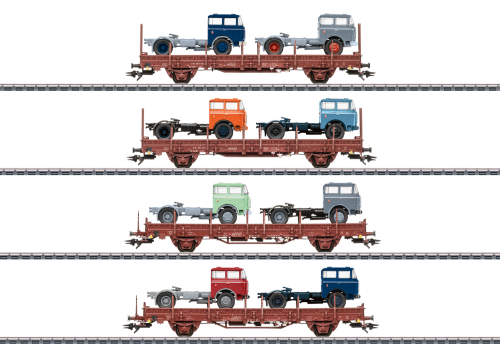 Märklin 046406 Güterwagen-Set Fahrzeugtransport Spur H0