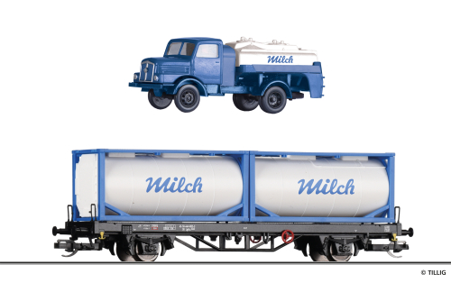 TILLIG 502601 Set Milchtransport der DR Spur TT