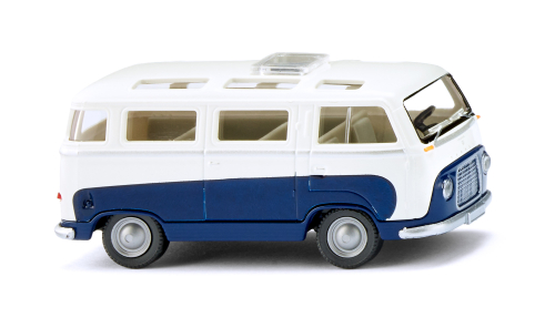 Wiking 028997 Ford FK 1000 Panoramabus saphirblau weiß Spur H0