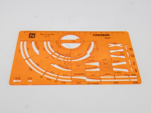Fleischmann 9951 Piccolo Gleisschablone 1:5 OVP