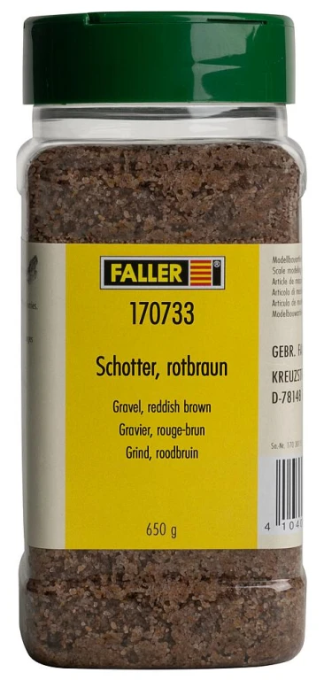 FALLER 170733 Schotter rotbraun 650g Spur H0