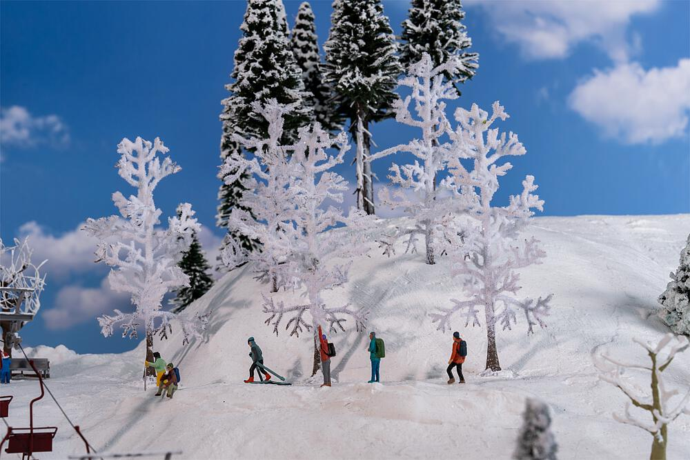 FALLER 181582 5 Stück Schneebedeckte Bäume Spur H0 N