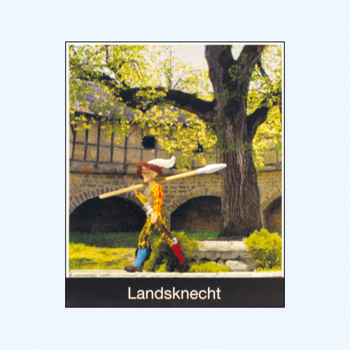 Preiser 99509 Landsknecht mit Hellebarde Spur H0