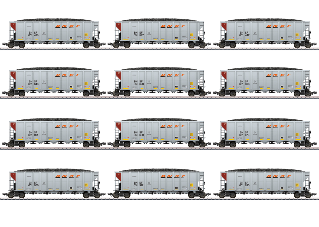 Märklin 045666 Hopper Car Set BNSF Spur H0