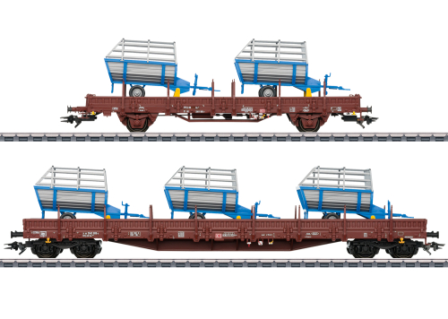 Märklin 046407 Güterwagen-Set 2 Landwirtschaftliche Geräte Spur H0