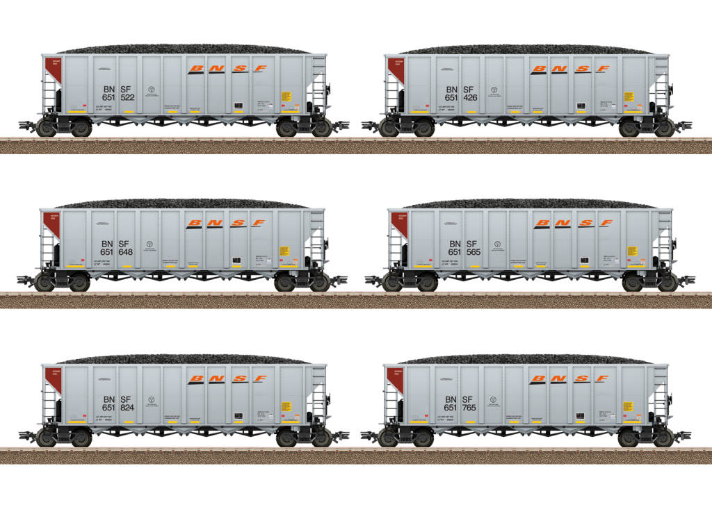 Trix T24911 Hopper Car Set BNSF Spur H0