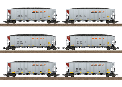 Trix T24911 Hopper Car Set BNSF Spur H0