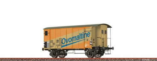 BRAWA 50992 Gedeckter Güterwagen K2 Ovomaltine SBB Spur H0