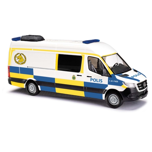 Busch 52630 Mercedes Benz Sprinter langer Radstand Polis Spur H0