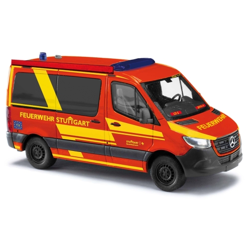 Busch 53466 Mercedes-Benz Sprinter kurzer Radstand Flachdach Feuerwehr Stuttgart Spur H0