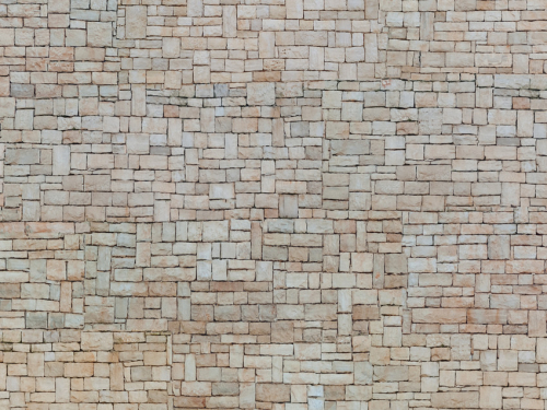 NOCH 56642 3D-Kartonplatte "Kalksteinmauer" beige H0