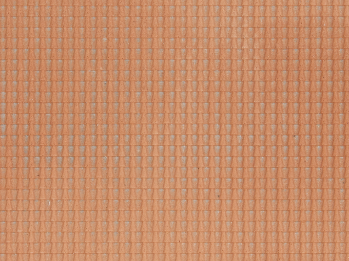 NOCH 60350 3D-Strukturfolie Dachpfanne rot, 28 x 10 cm H0