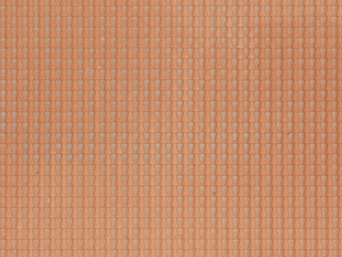 NOCH 60350 3D-Strukturfolie Dachpfanne rot, 28 x 10 cm H0