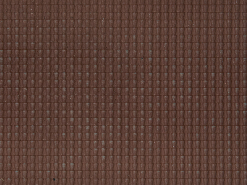 NOCH 60351 3D-Strukturfolie Dachpfanne dunkelrot, 28 x 10 cm H0