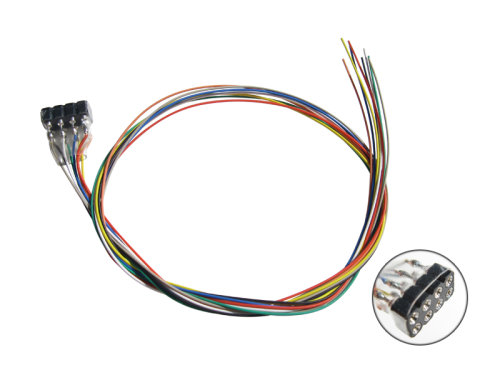 ESU 51950 8-polige Buchse NEM 652 mit Kabelsatz DCC
