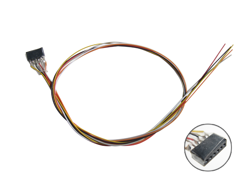 ESU 51951 6-polige Buchse NEM 651 mit Kabelsatz DCC