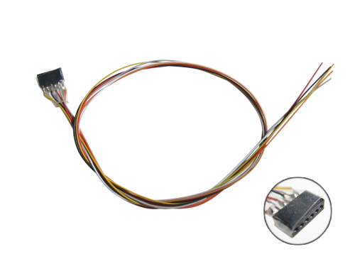 ESU 51951 6-polige Buchse NEM 651 mit Kabelsatz DCC
