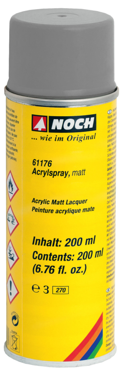 NOCH 61176 Acrylspray, matt, grau 200 ml