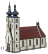 FALLER 130629 Stadtkirche Spur H0