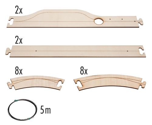 FALLER 161900 Laser-Street Basis-Set Straßenelemente Spur H0