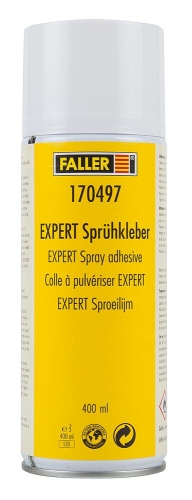 FALLER 170497 EXPERT Sprühkleber, 400 ml Spur H0, TT, N, Z