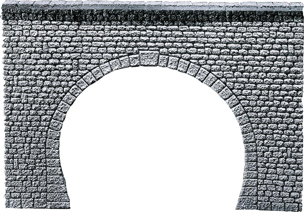 FALLER 170881 Dekorplatte Tunnelportal Profi, Naturstein-Quader Spur H0