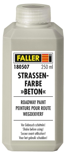 FALLER 180507 Straßenfarbe Beton, 250 ml Spur H0, TT, N, Z