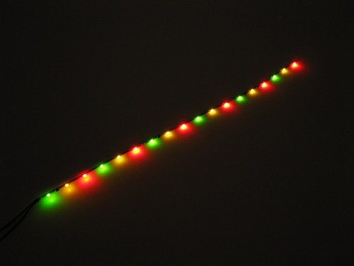 Winzige LED Lichterkette rot / gelb / grün