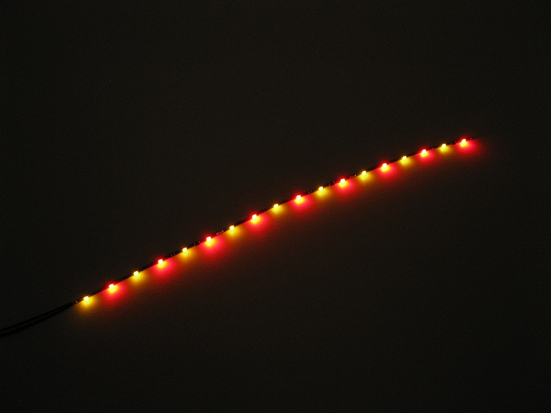 Winzige LED Lichterkette rot / gelb