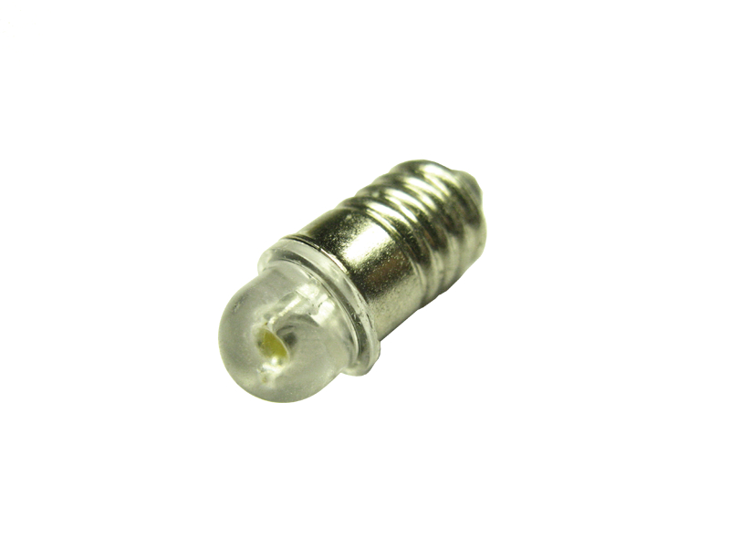 LED-Birnchen warm weiß zum Einschrauben in E10 Fassung 3,5-4,5V. 