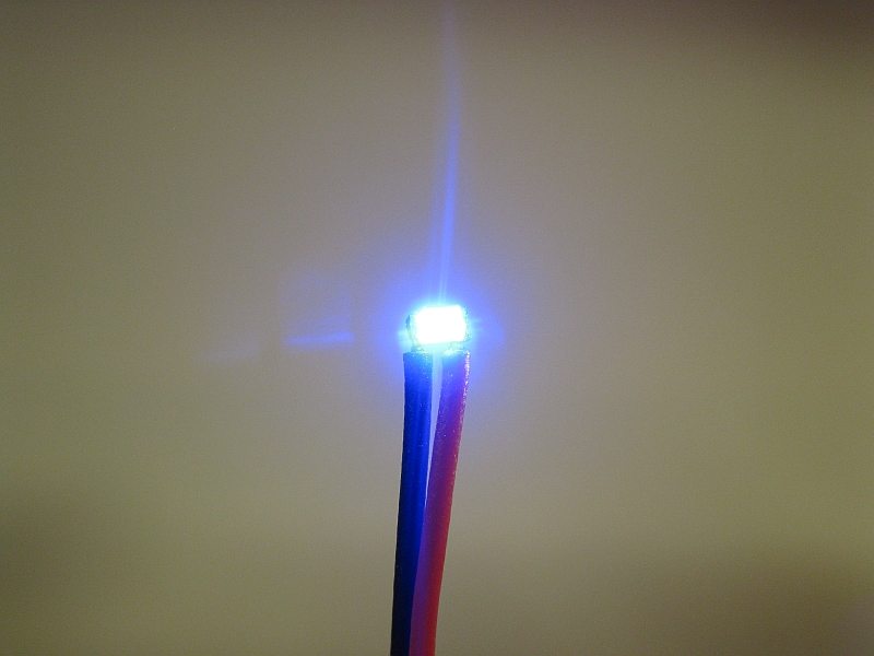 LED SMD 0603 mit Kabel blau für Car System