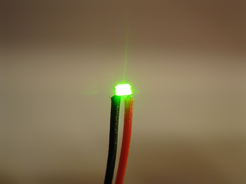 LED SMD 0603 mit Kabel grün für Car System
