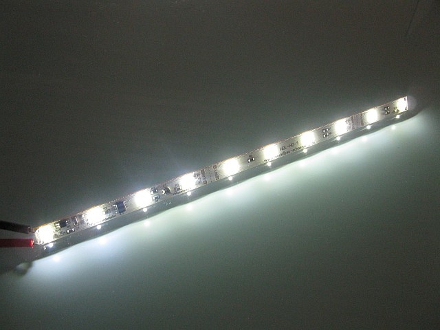 S347-5 Stück LED Waggonbeleuchtung 350mm warmweiß analog digital mit Kabel 
