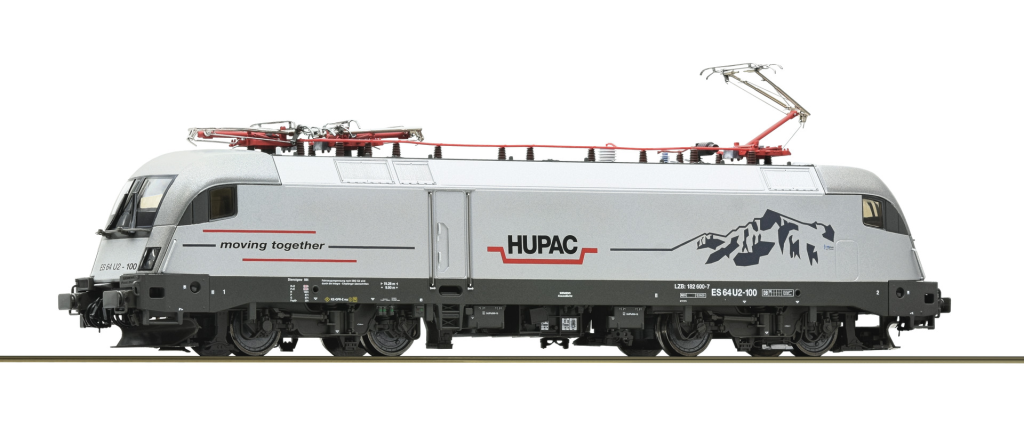 ROCO 7500070 Elektrolokomotive ES 64 U2-100 HUPAC Spur H0