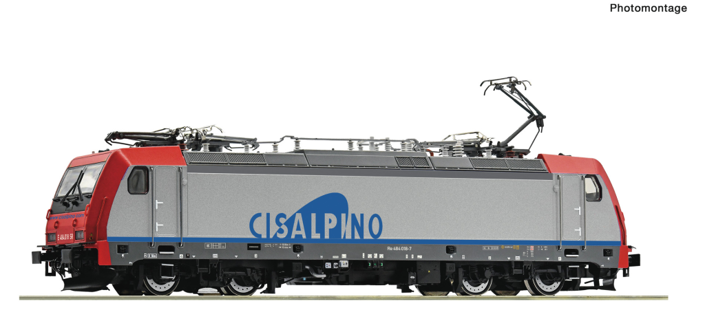 ROCO 7500031 Elektrolokomotive Re 484 018-7 Cisalpino Spur H0