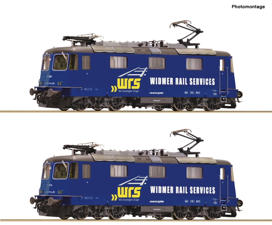 ROCO 7520045 2-tlg. Set Elektrolokomotiven 421 373-2 und 421 381-5 WRS Spur H0