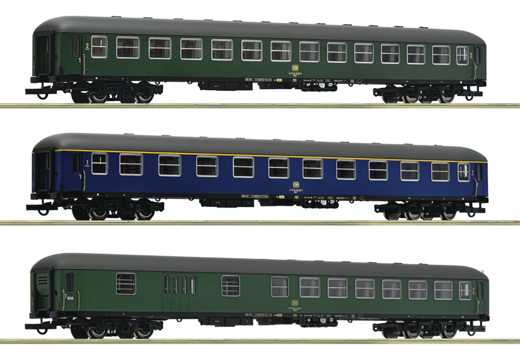 ROCO 6200051 3-tlg. Set 1 D 377 „Hispania-Express“ DB Spur H0