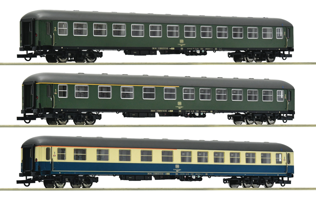 ROCO 6200053 3-tlg. Set 3 D 377 „Hispania-Express“ DB Spur H0