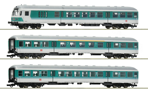 ROCO 6200034 3-tlg. Set 1 Nahverkehrswagen DB AG Spur H0