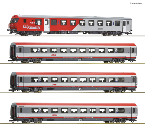 ROCO 74047 4-tlg. Set IC 515 „Hahnenkamm“  ÖBB Spur H0