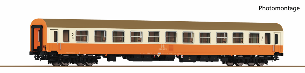 ROCO 6200043 Schnellzugwagen 2. Klasse DR Spur H0