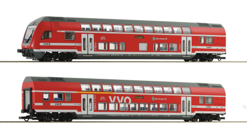 ROCO 6200066 2-tlg. Set Doppelstockwagen DB AG Spur H0