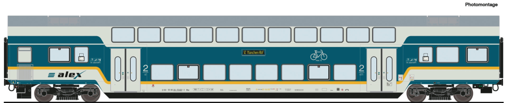 ROCO 6220103 Doppelstockwagen alex Spur H0