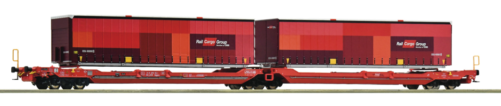 ROCO 6600033 Doppeltaschen-Gelenkwagen T3000e ÖBB/RCW Spur H0