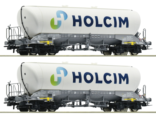 ROCO 6600051 2-tlg. Set Silowagen Holcim Spur H0