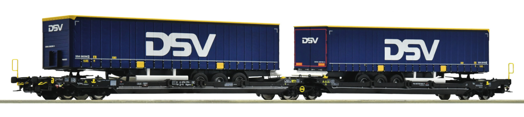 ROCO 6600034 Doppeltaschen-Gelenkwagen T3000e TX Logistik Spur H0