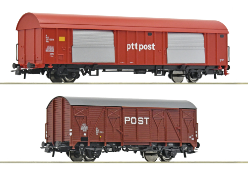 ROCO 6600074 2-tlg. Set Postwagen NS Spur H0