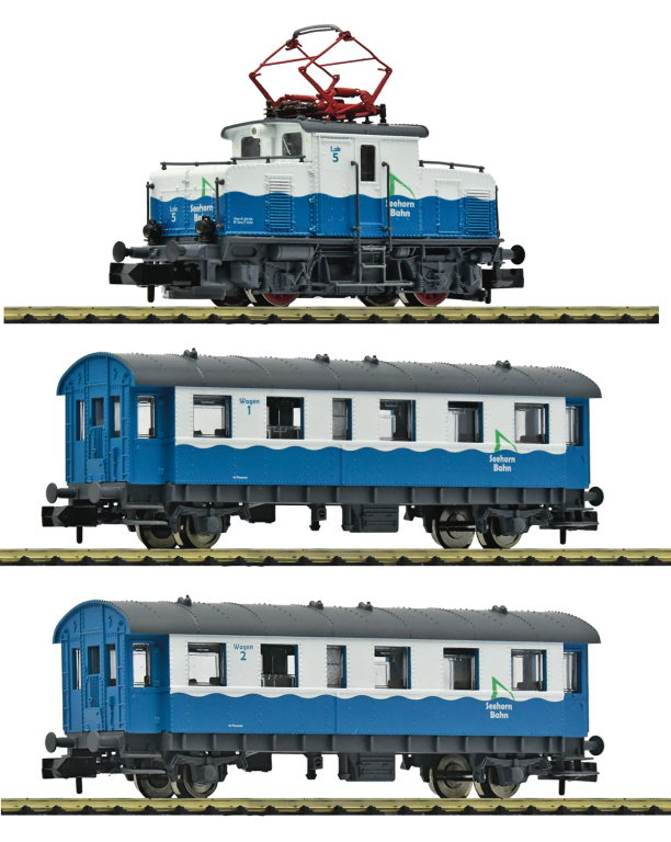 Fleischmann 5570001 3-tlg Set: Zahnradbahn Privatbahn Spur N