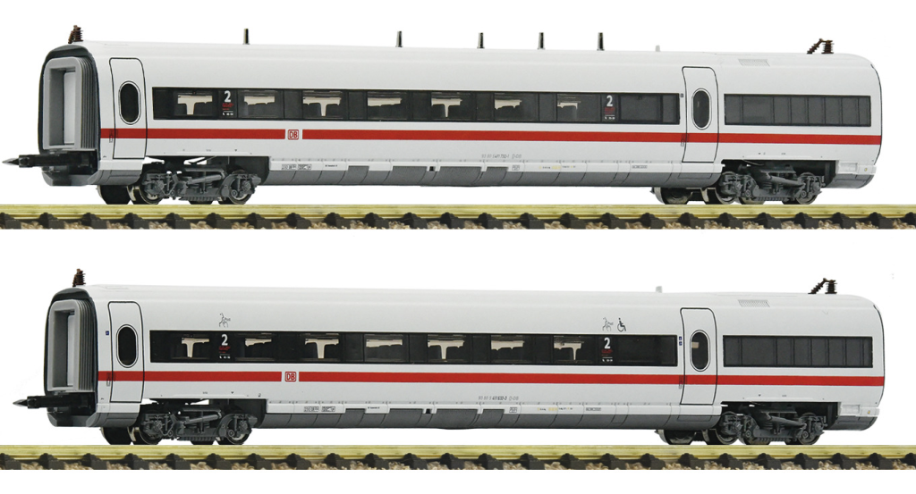 Fleischmann 7760008 2-tlg. Set 2: Zwischenwagen ICE-T (BR 411) DB AG Spur N